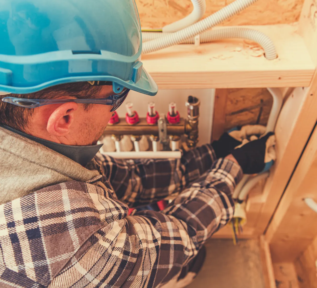 Los Angeles home remodeling technical work — licensed contractor on site during a renovation project