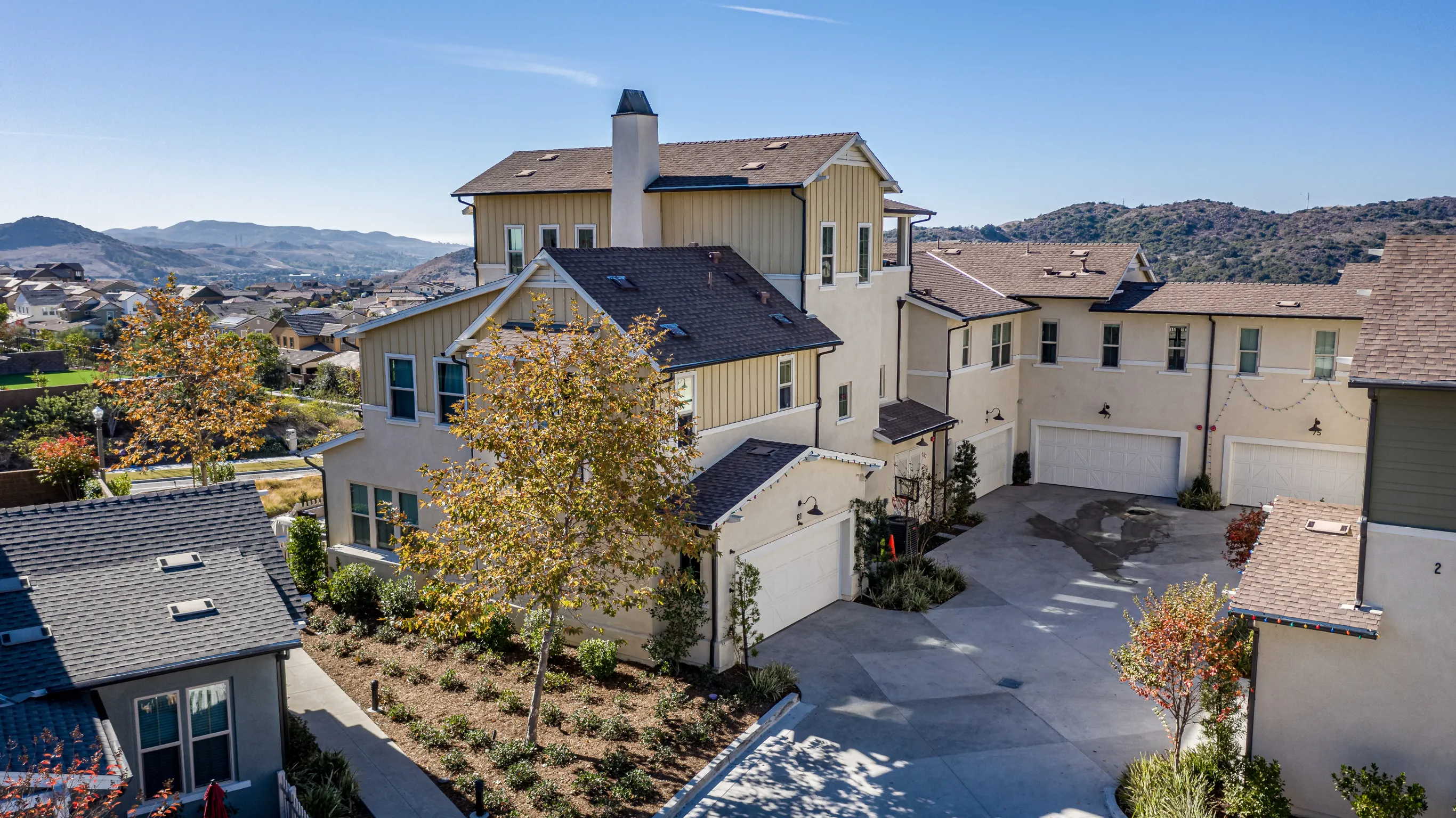 After condo remodeling project in Los Angeles showing an updated residential condo community exterior with refreshed design and improved property appeal.
